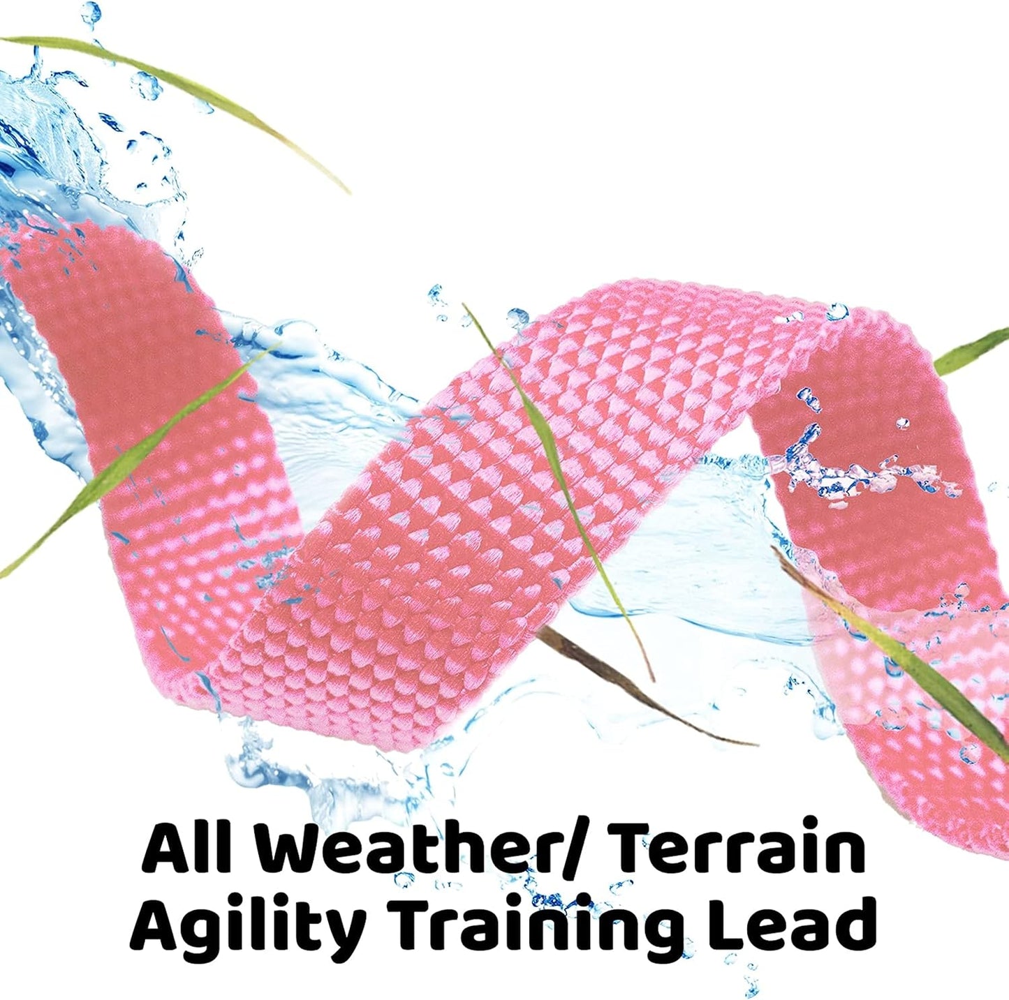 - Long Dog Leash - 30 Ft Pink Nylon Dog Training Leash for Recall & Obedience