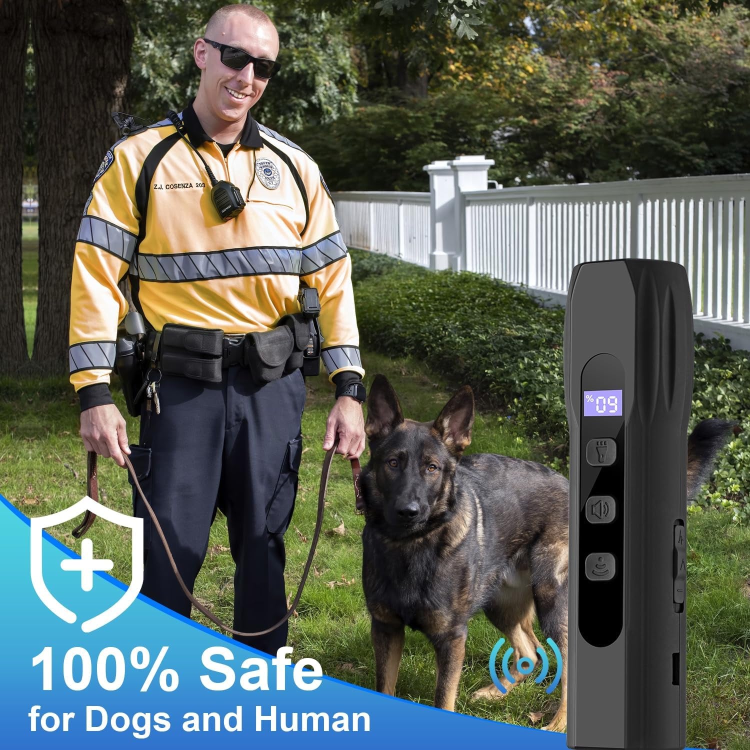 Dog Bark Deterrent Devices, anti Barking Device for Dogs Training & Behavior Aids, Rechargeable Ultrasonic Dog Bark Control Devices with Digital Display, Portable Dog Training Tools for Indoor Outdoor