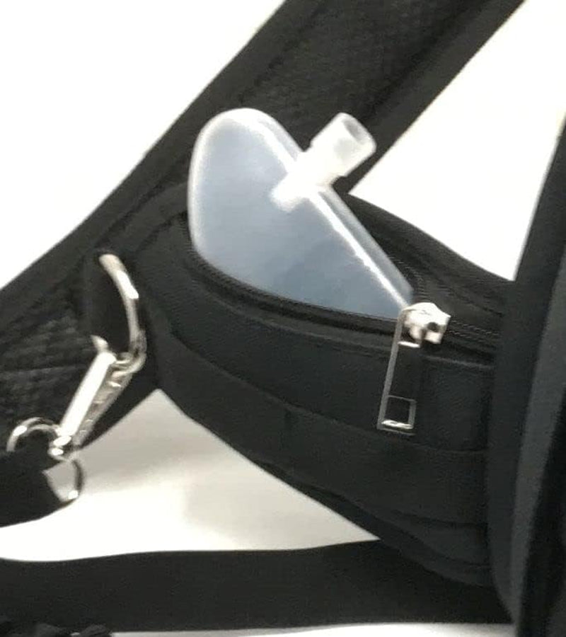 Dog Walking Bag - Treat Tote - Treat Pouches for Pet Training - Dog Training Treat Pouch - Waste Bag Dispenser (Black)